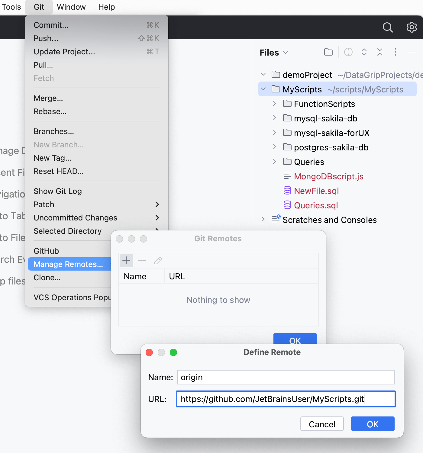 Link local and remote repositories Link local and remote repositories