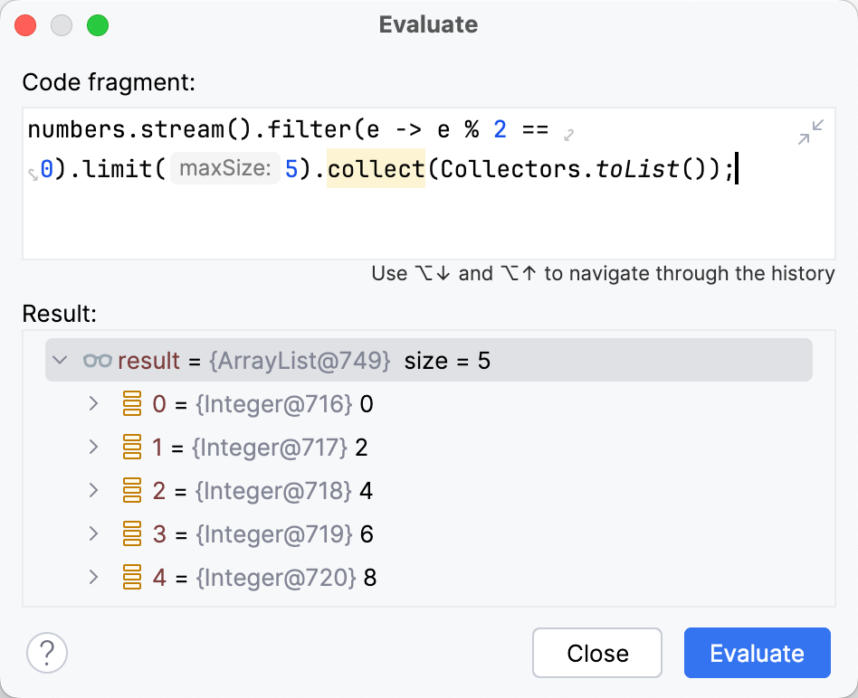 Expression result is calculated Expression result is calculated