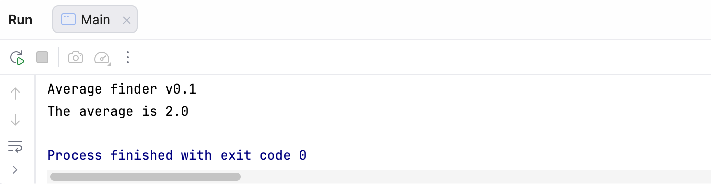 程序现在输出 2.0。 程序现在输出 2.0。
