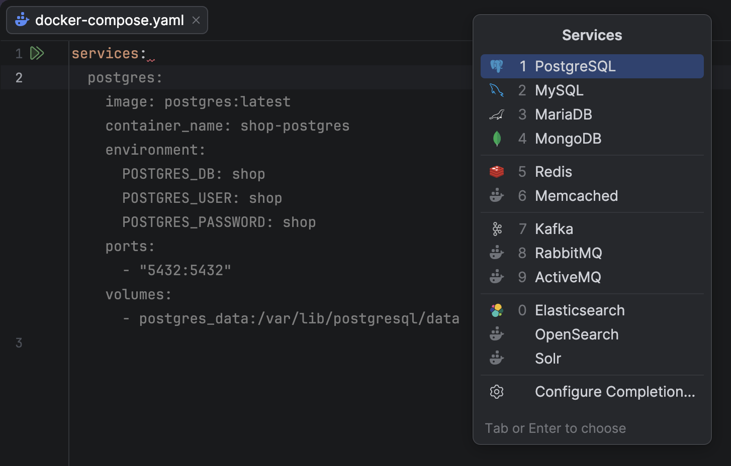 Docker Compose | IntelliJ IDEA Documentation