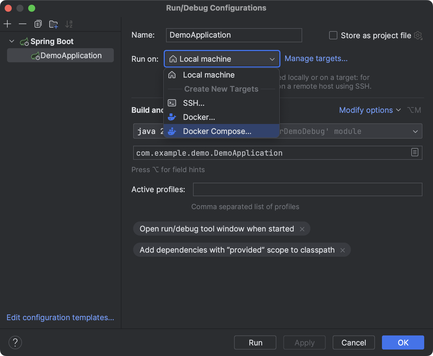 Run and debug a Spring Boot application using Docker Compose | IntelliJ ...