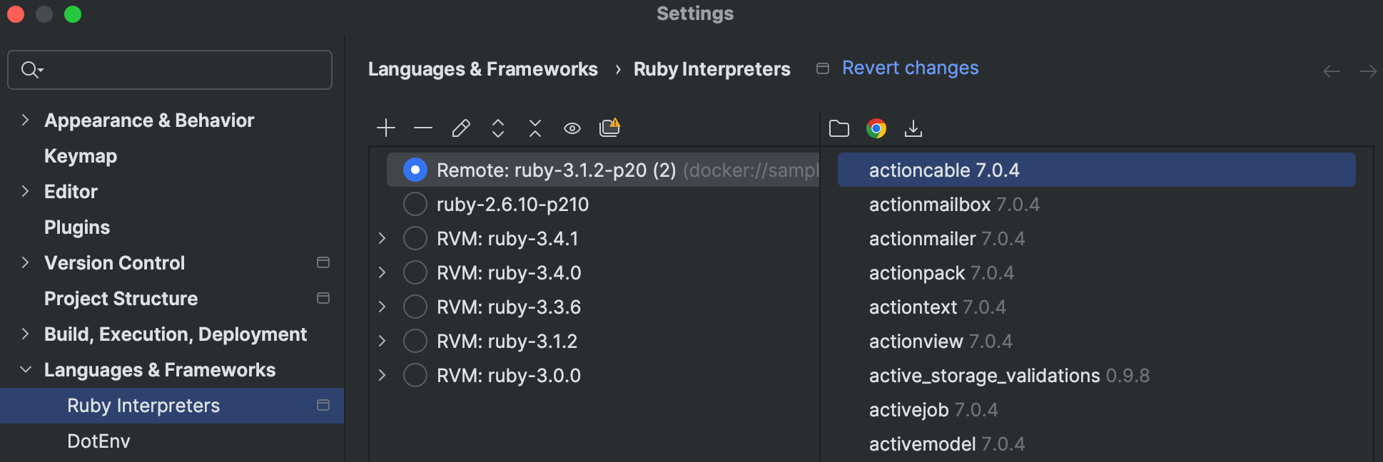 Configure a Ruby interpreter | RubyMine Documentation