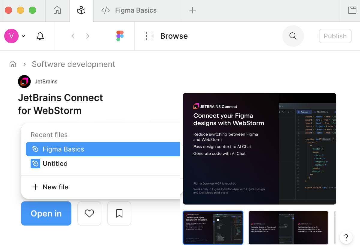 Select design file