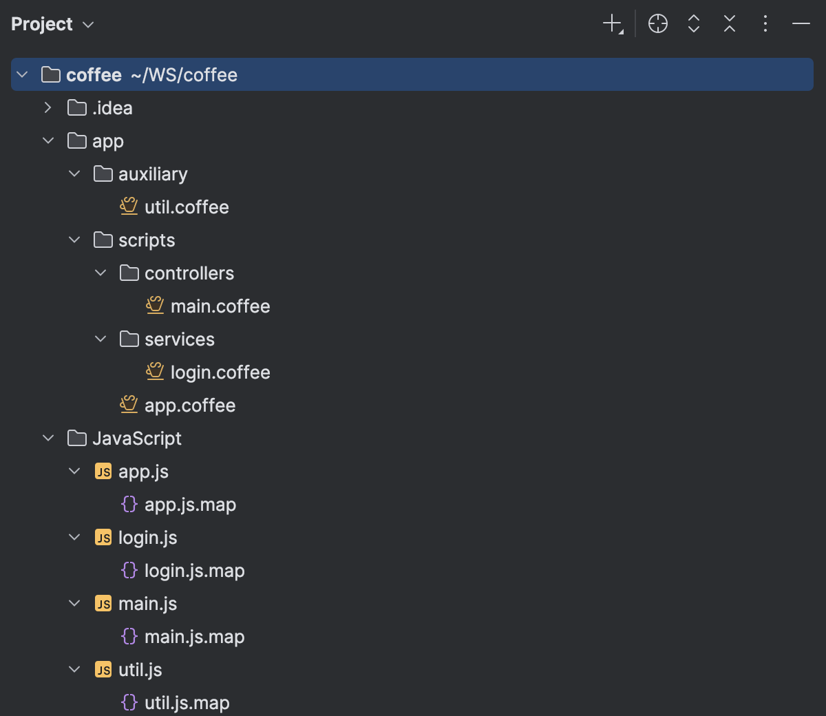 CoffeeScript | PyCharm Documentation