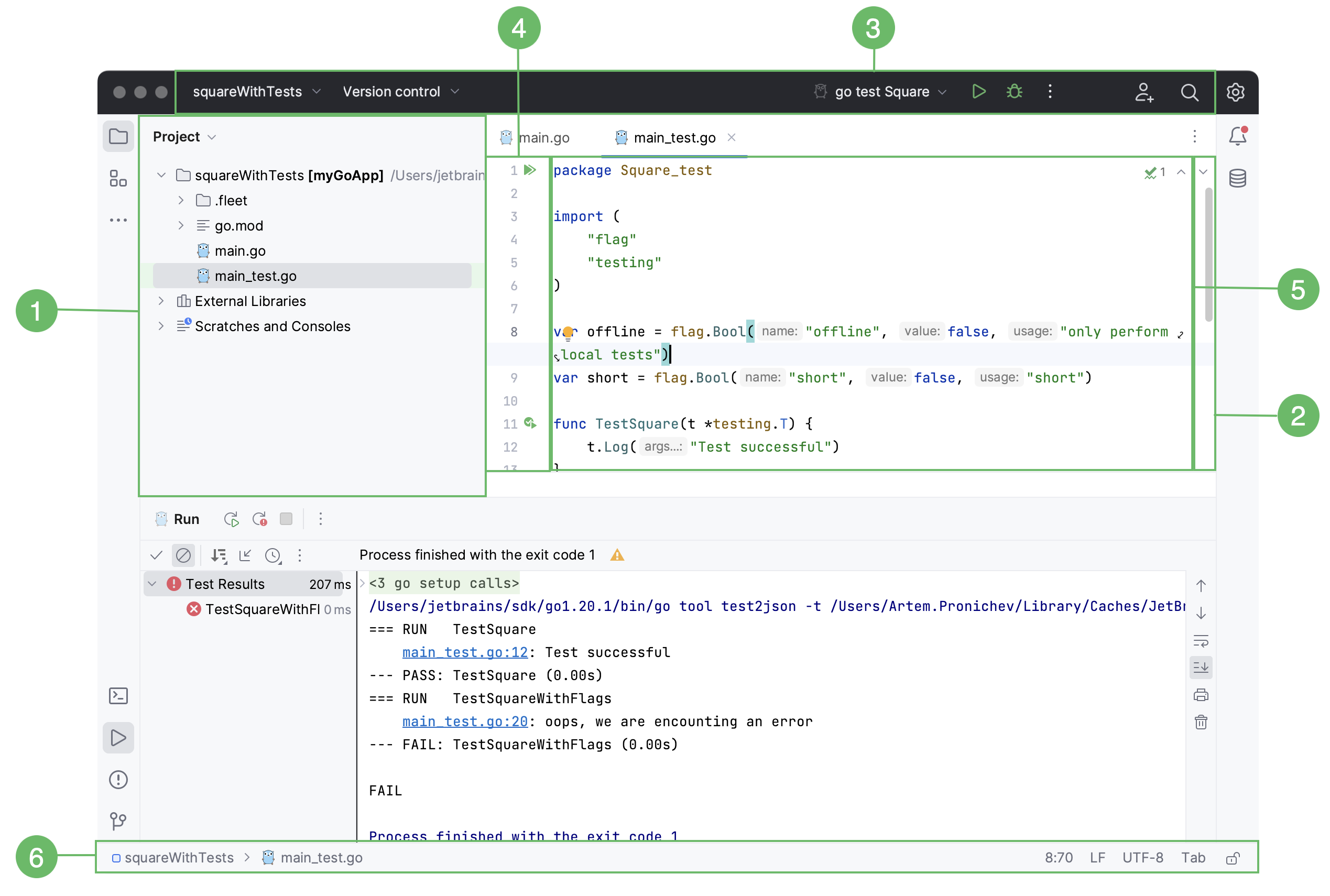 Project view, Editor, and Tool Windows Project view, Editor, and Tool Windows