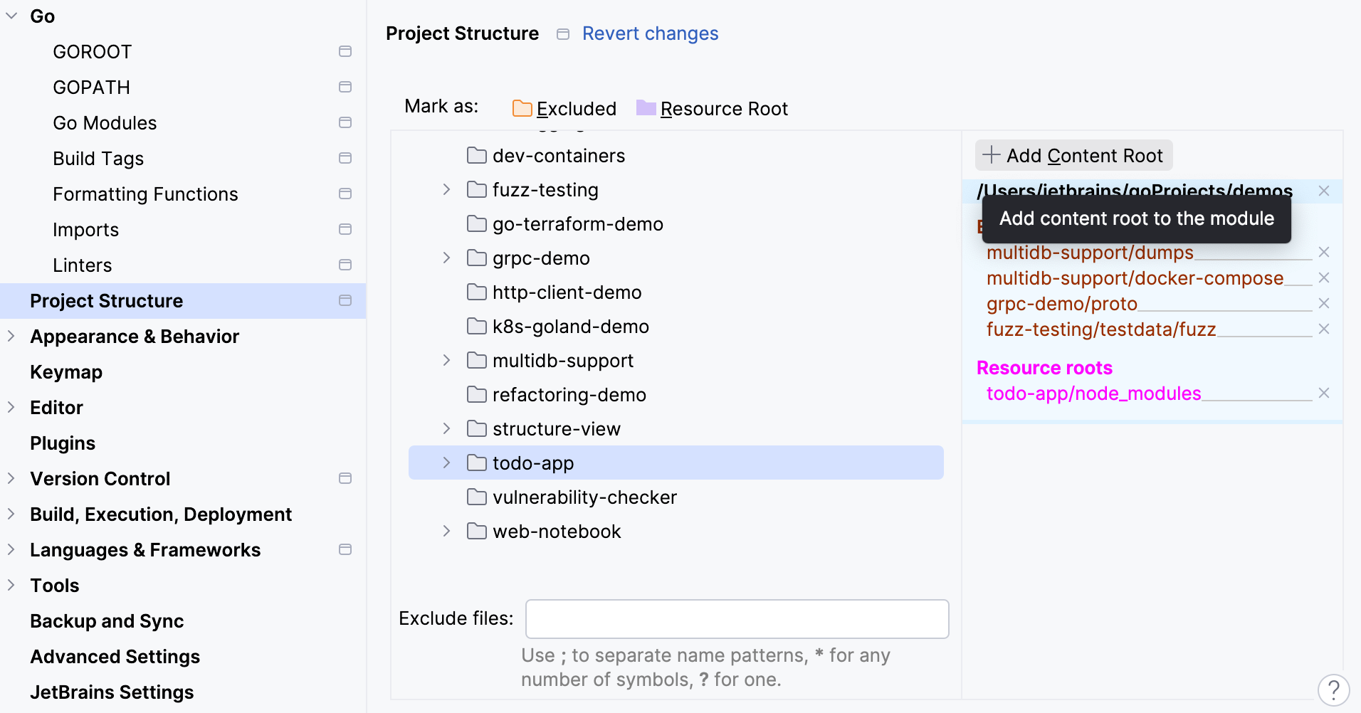 Add Content Root Add Content Root