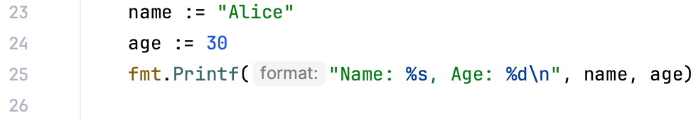 Code folding options: Format strings Code folding options: Format strings