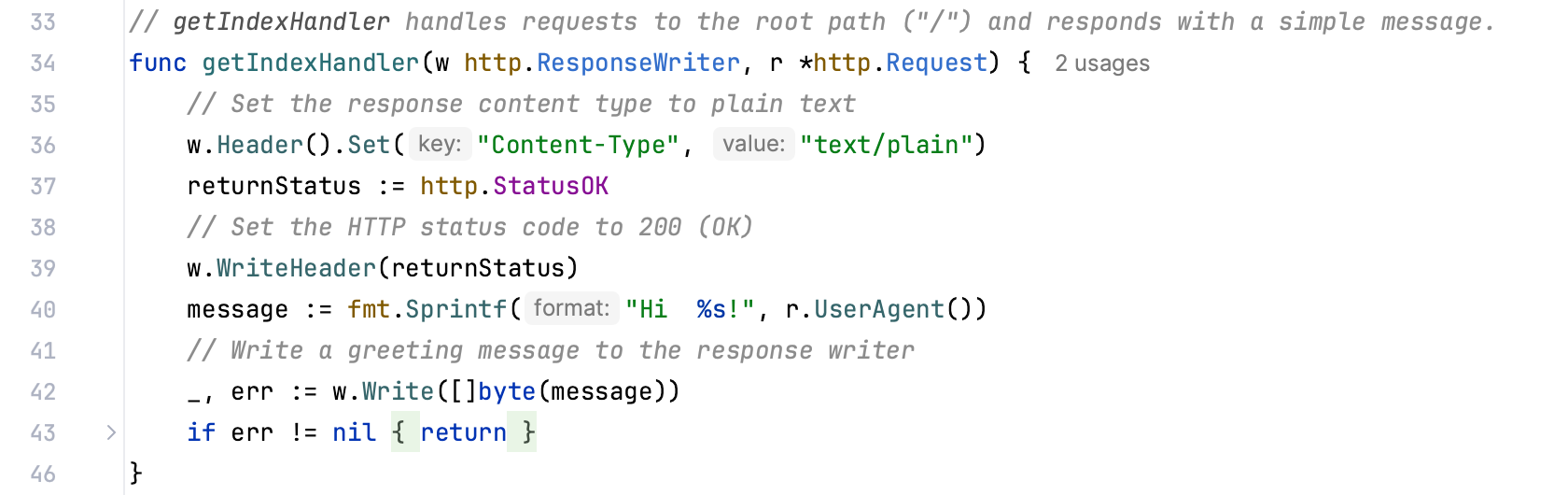 Code folding options: Method bodies Code folding options: Method bodies