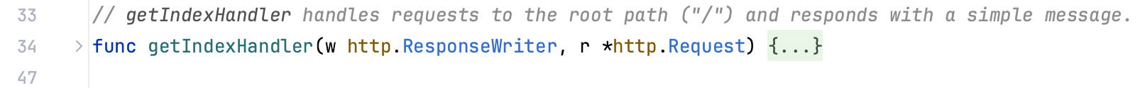 Code folding options: Method bodies Code folding options: Method bodies