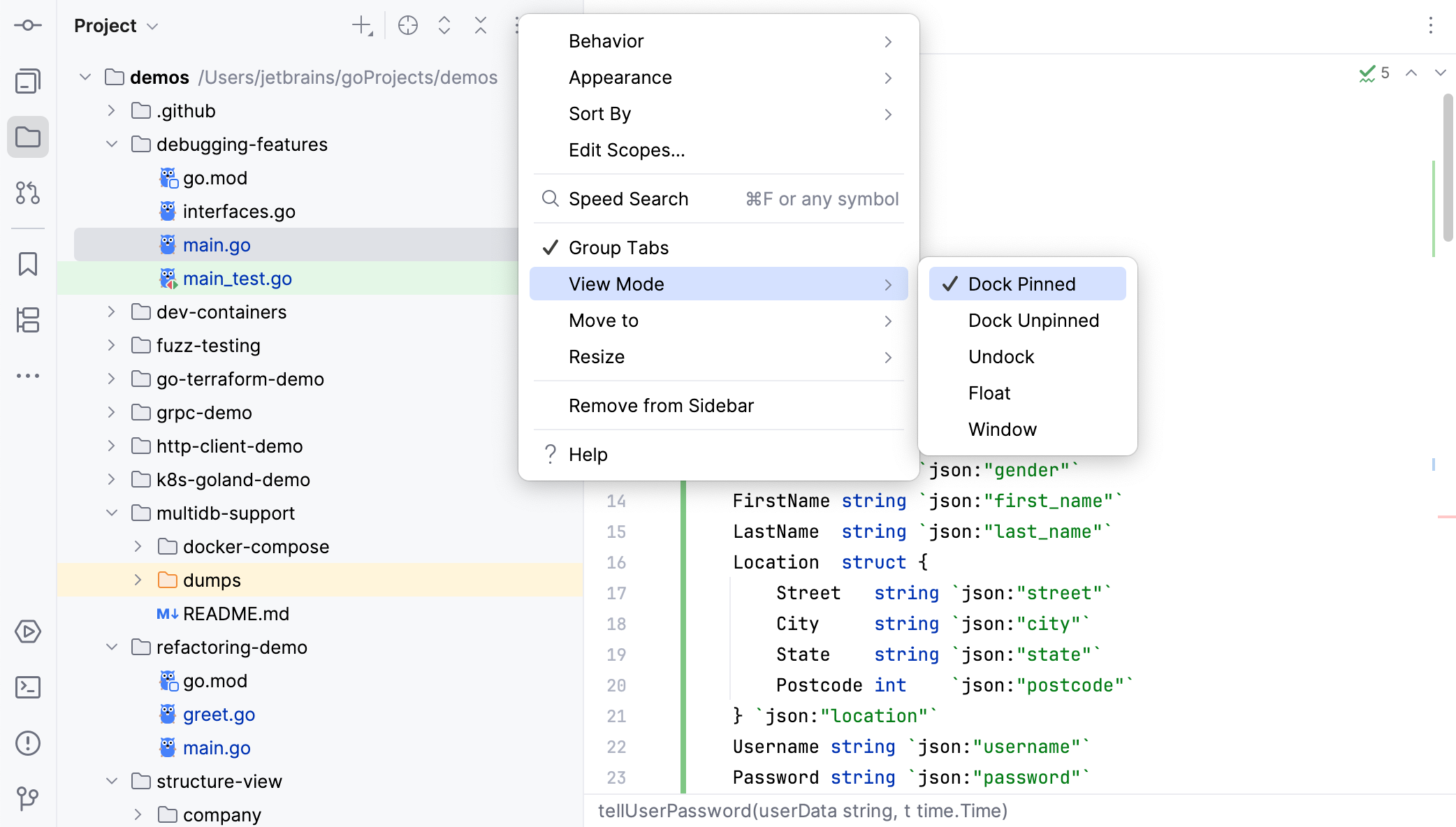 go_dock_pinned_mode go_dock_pinned_mode