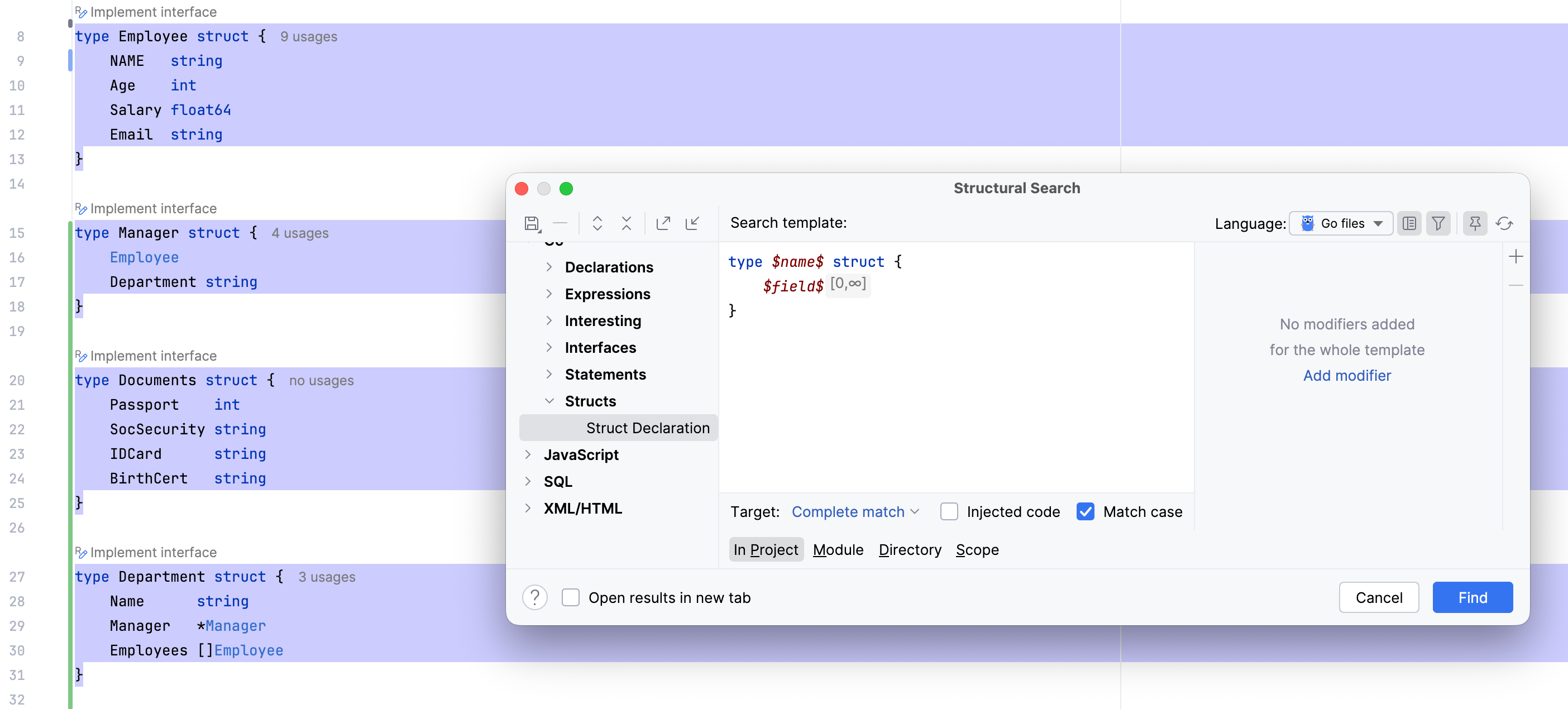 the Existing Templates dialog the Existing Templates dialog