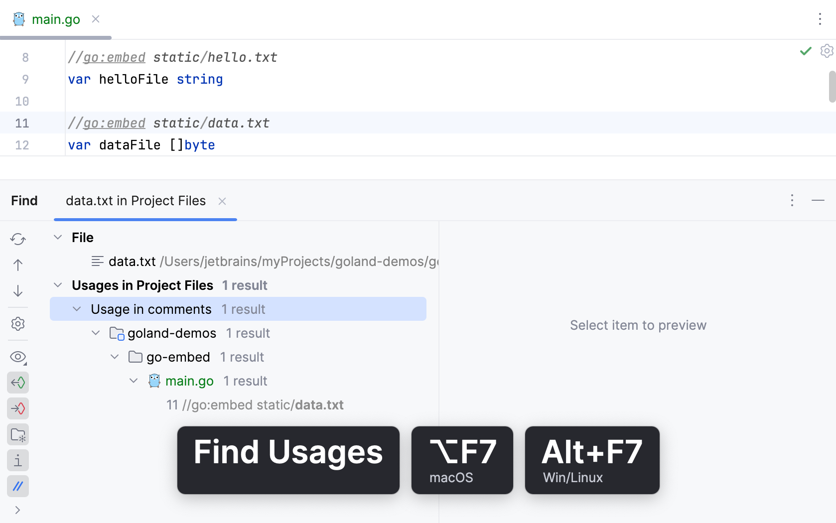 Find usages of a file Find usages of a file