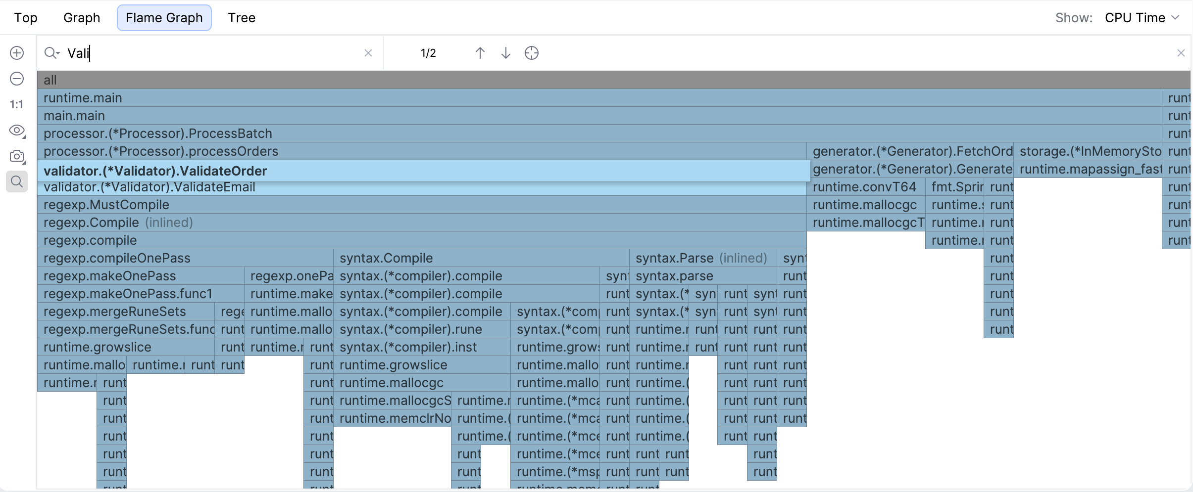 Search in flame graph Search in flame graph