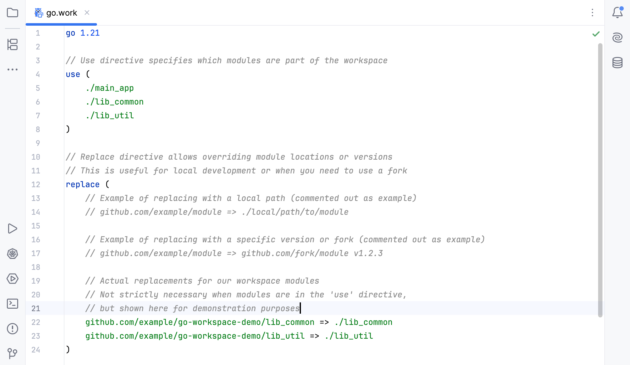 Go workspaces Go workspaces