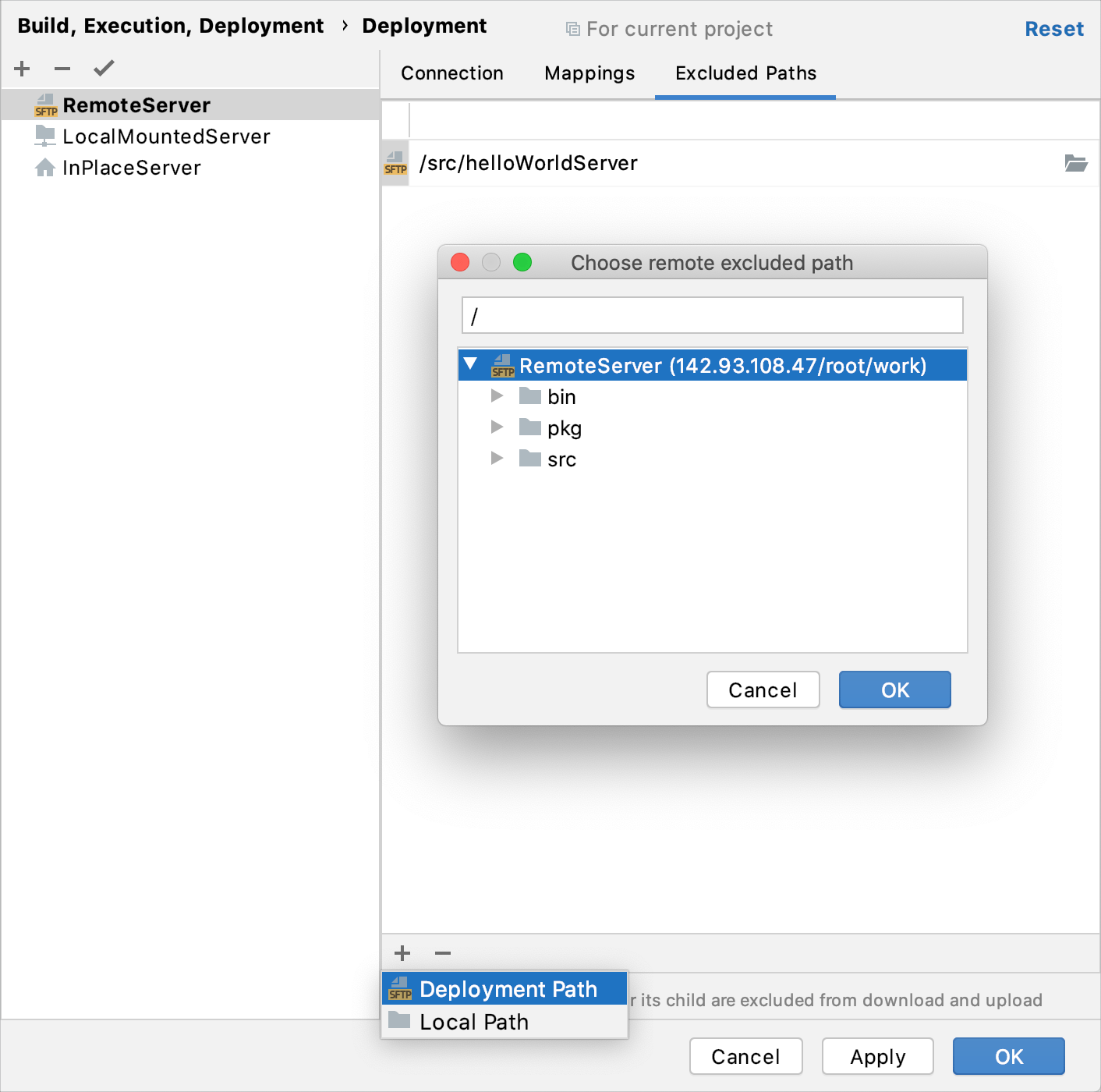 Add a folder to the list of excluded paths Add a folder to the list of excluded paths