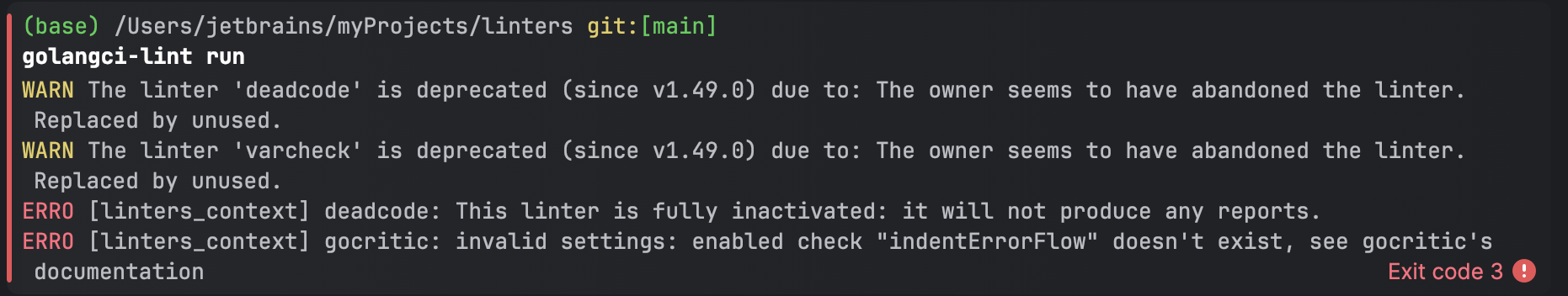 Configuring golangci-lint | GoLand Documentation