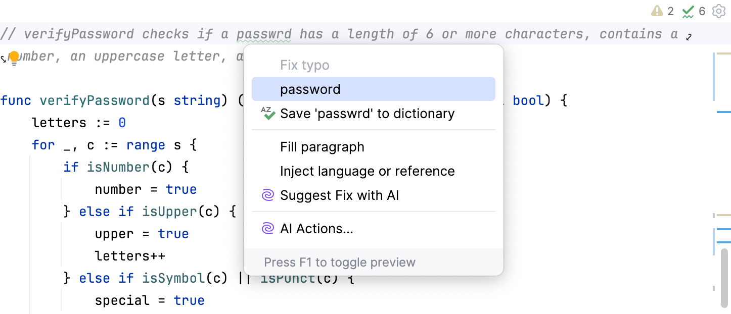 Typo quick-fix