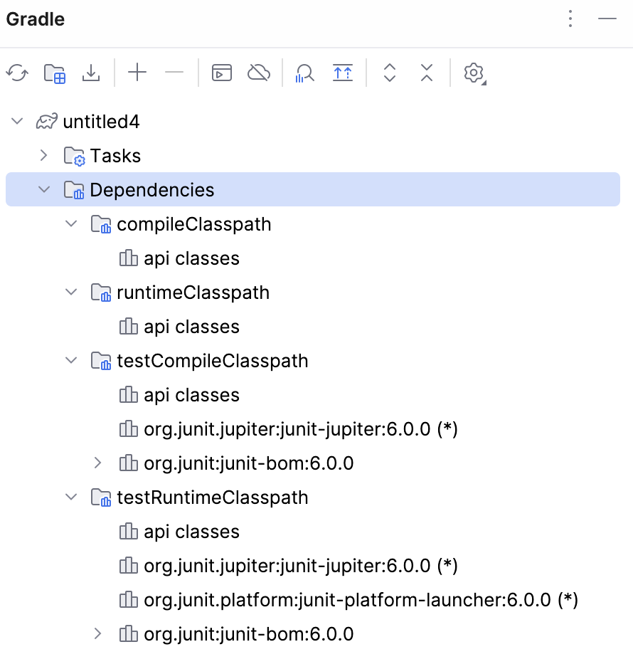 Gradle tool window: api Source Set Gradle tool window: api Source Set