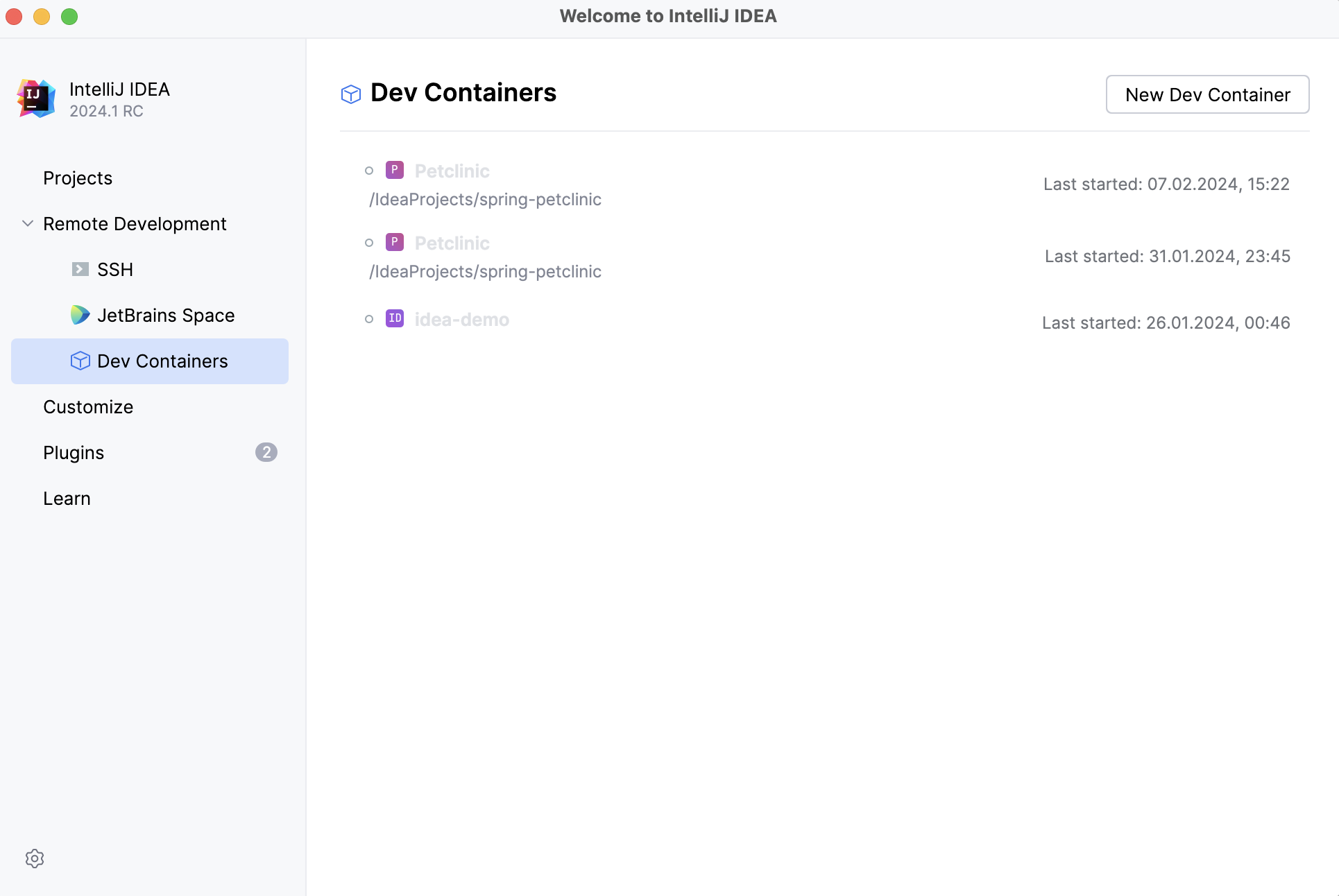 Dev Containers Dev Containers