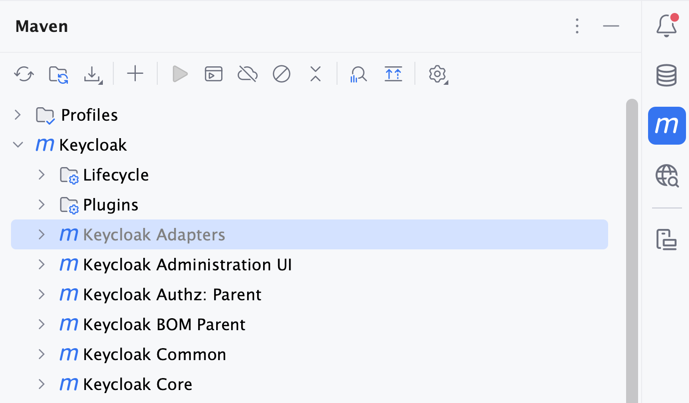 Maven tool window: Ignored projects Maven tool window: Ignored projects