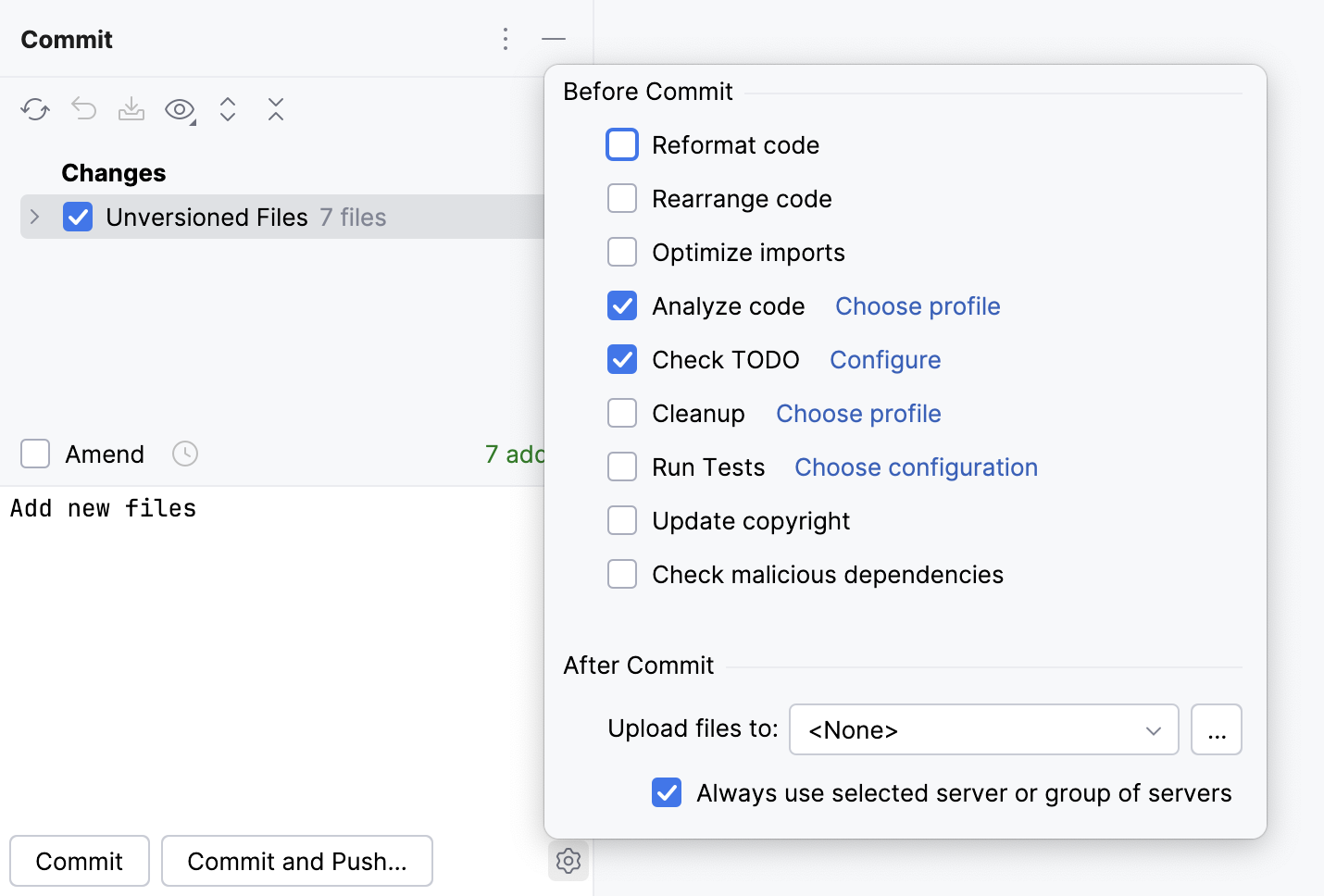 高级提交选项弹出窗口 高级提交选项弹出窗口