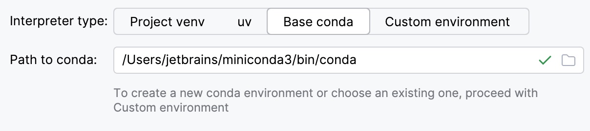 Creating a Python project with a Conda environment Creating a Python project with a Conda environment