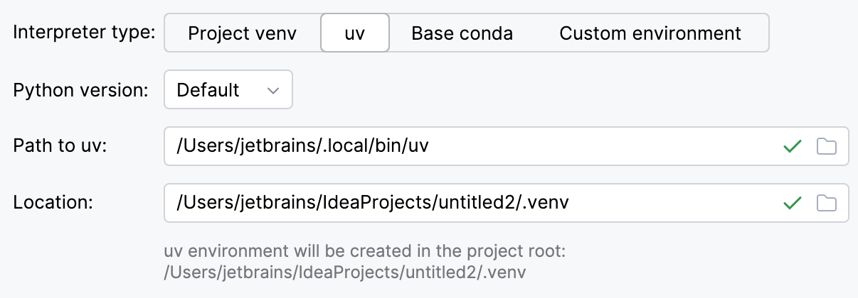 Creating a Python project with uv environment Creating a Python project with uv environment