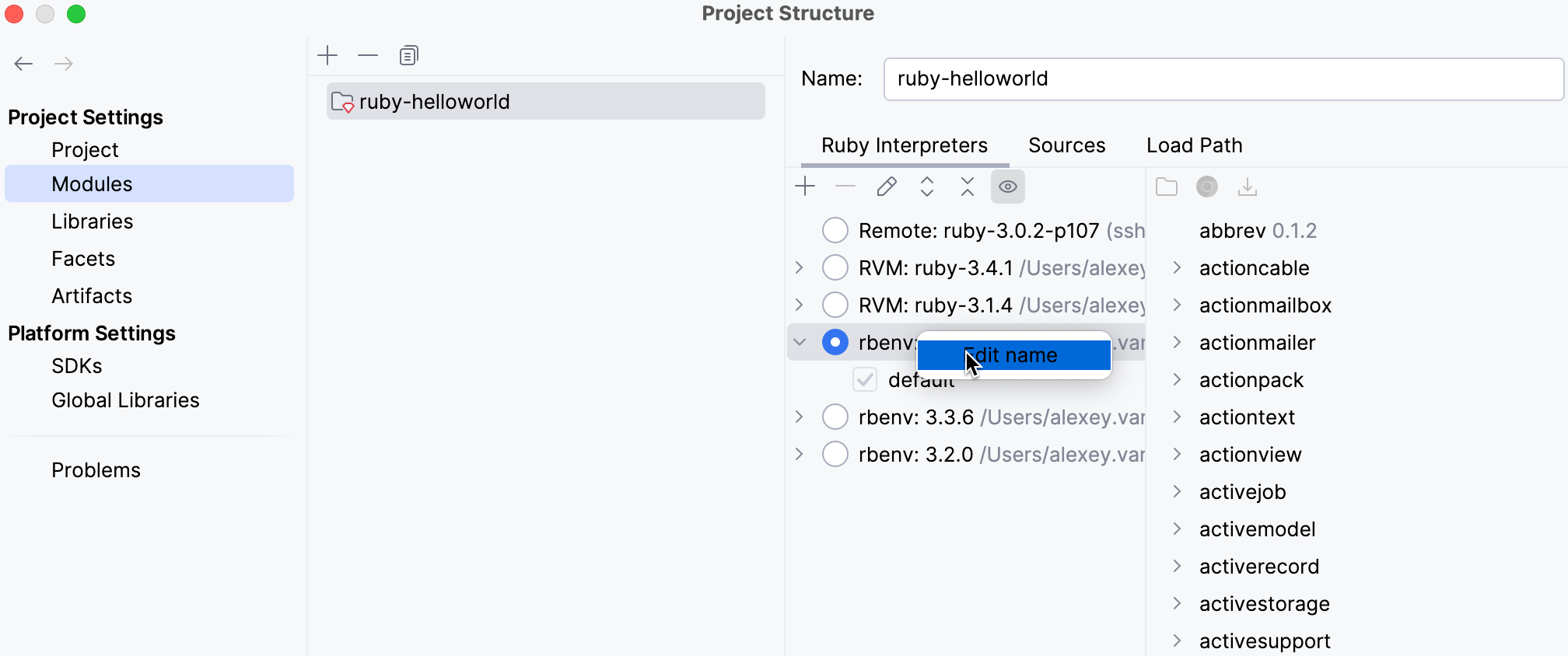 Rename parameter in code and Ruby interpreter Rename parameter in code and Ruby interpreter