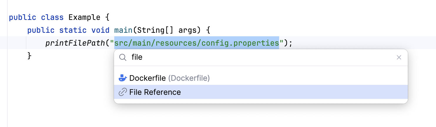Inject a file reference Inject a file reference