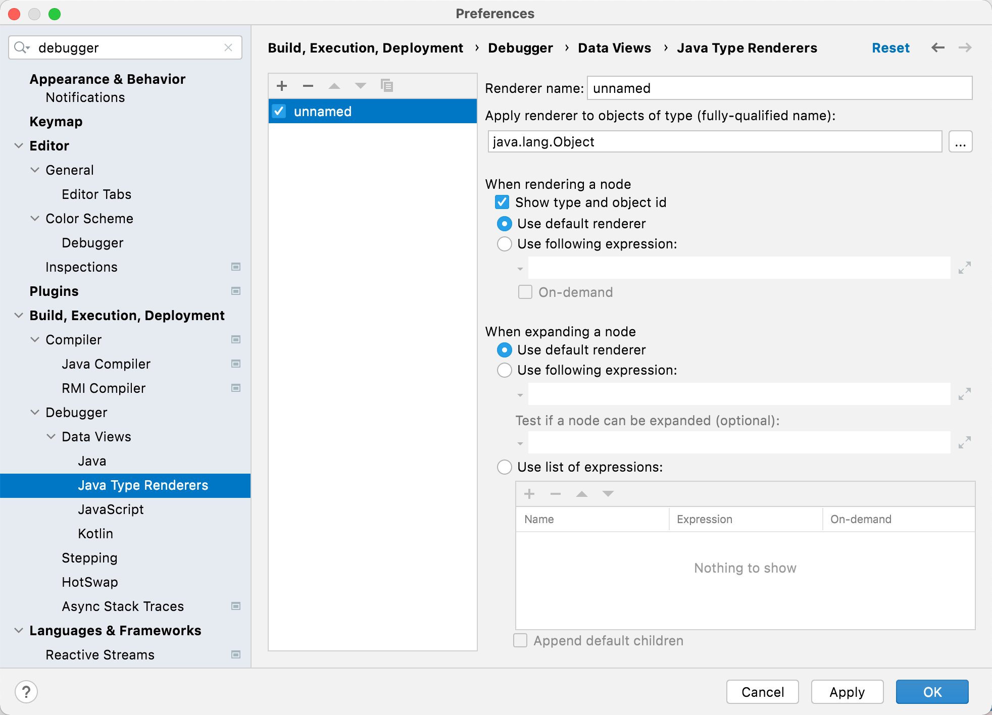 Using custom data renderers Using custom data renderers
