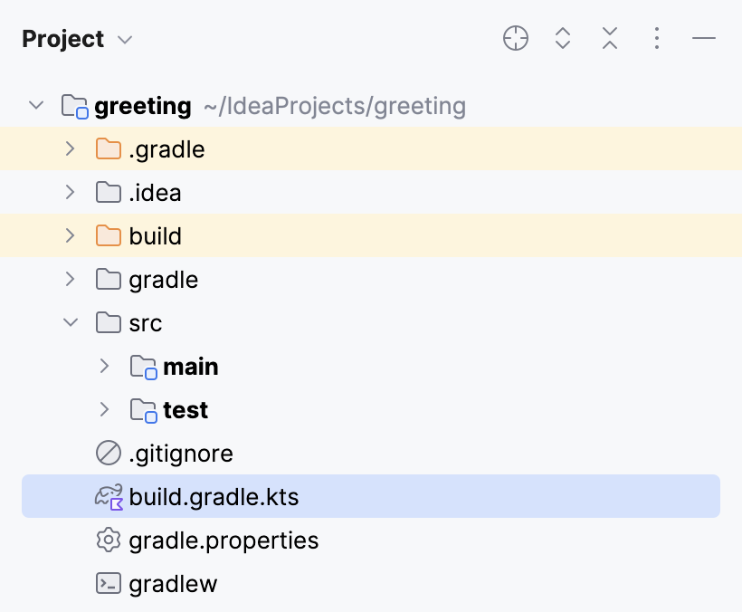 The Build Gradle script in the project structure The Build Gradle script in the project structure