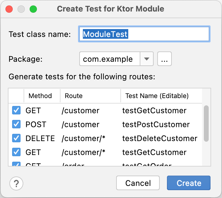 Generate tests Generate tests