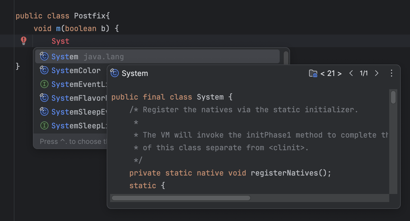 コード補完 | IntelliJ IDEA ドキュメント