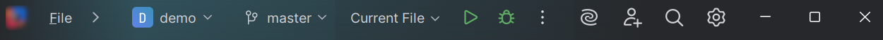 Main menu merged with a toolbar