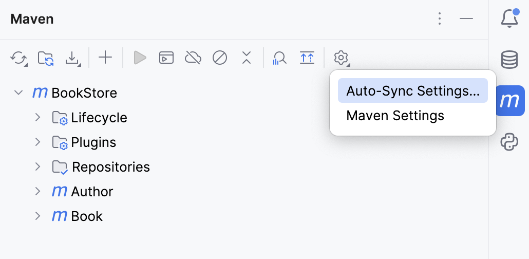 the Maven tool window the Maven tool window