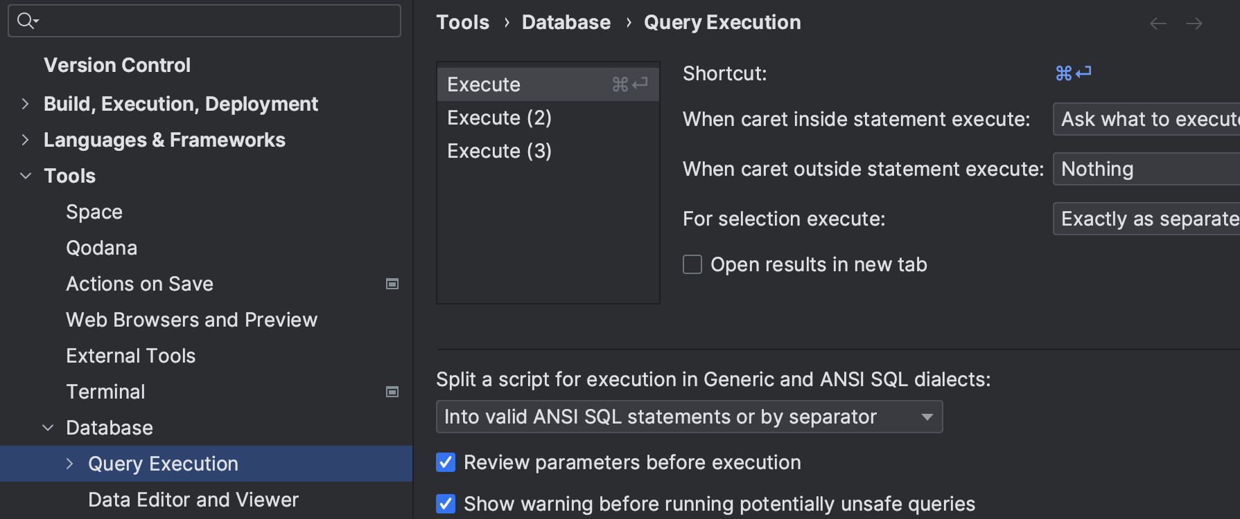 Run queries | IntelliJ IDEA Documentation