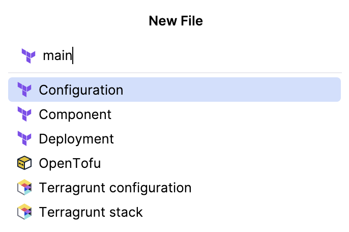 New Terraform Config New Terraform Config