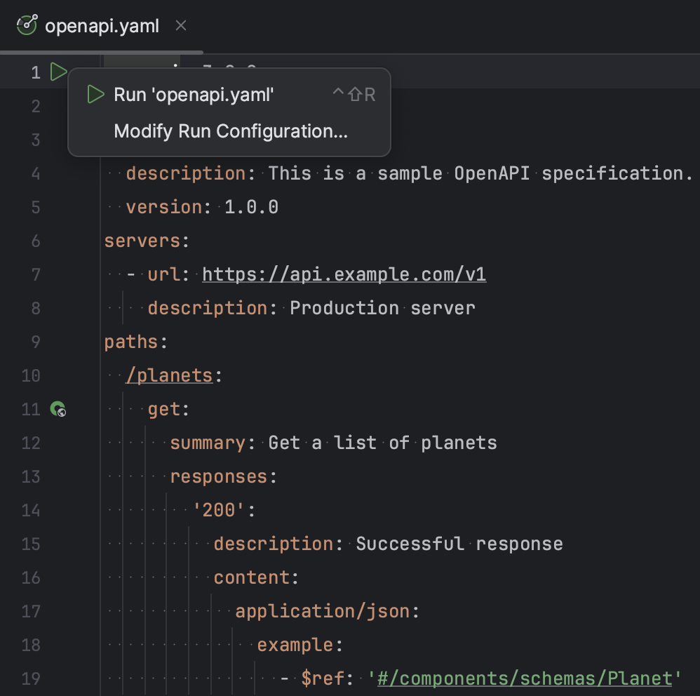OpenAPI | IntelliJ IDEA Documentation