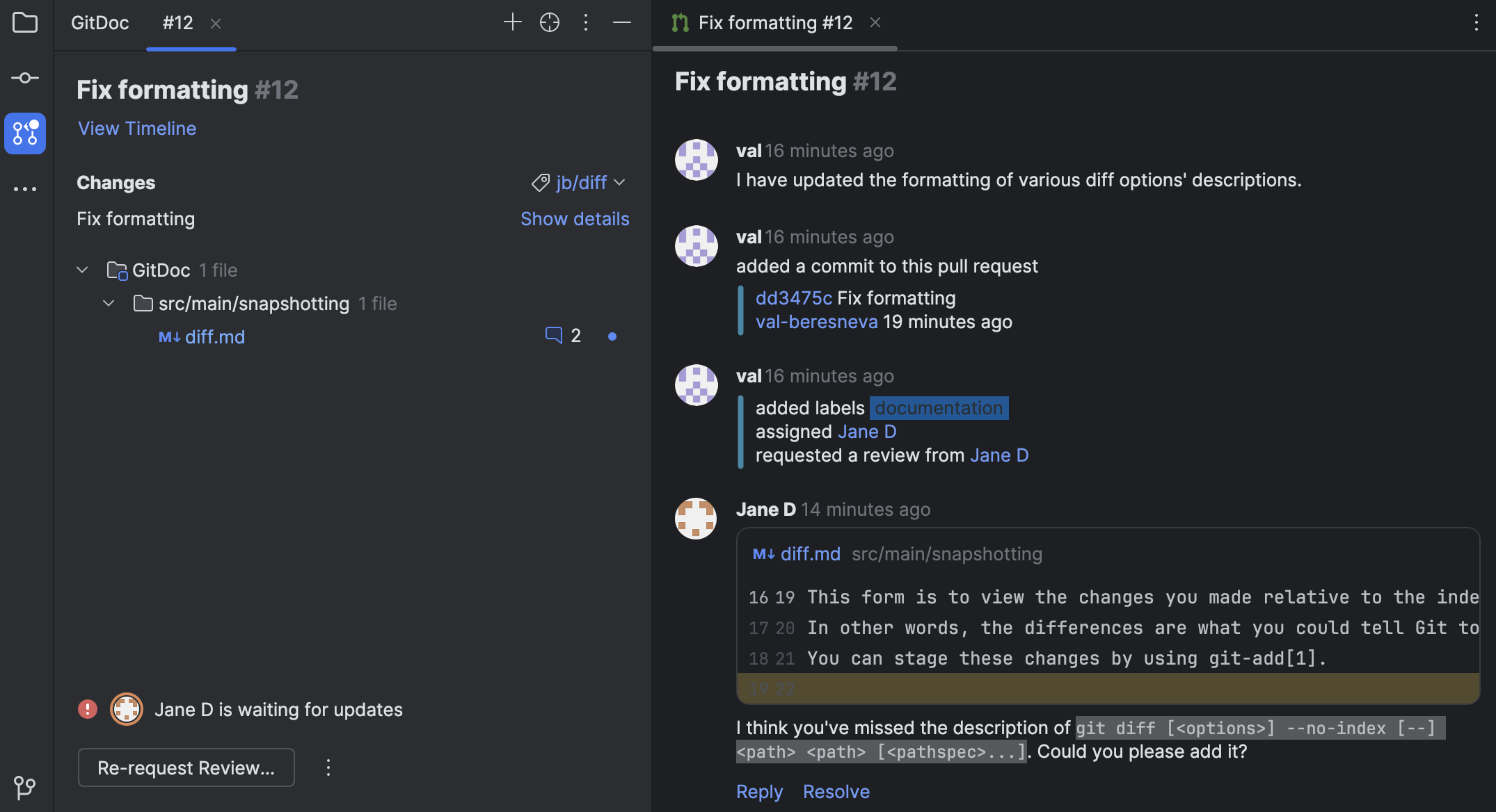 Create and merge GitHub pull requests | IntelliJ IDEA Documentation