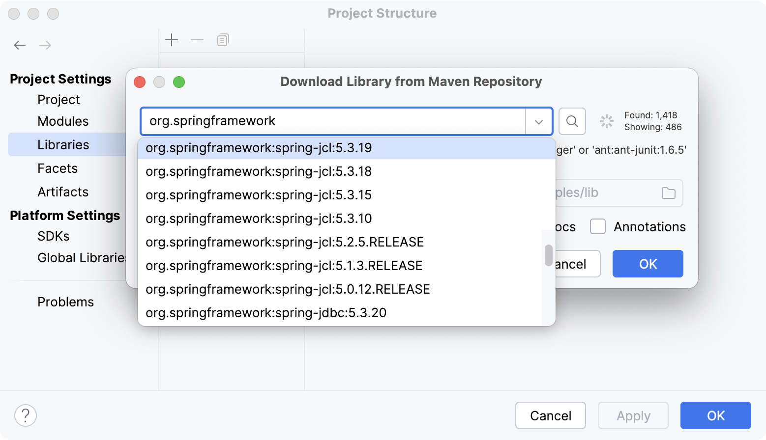 Downloading a library from Maven Downloading a library from Maven