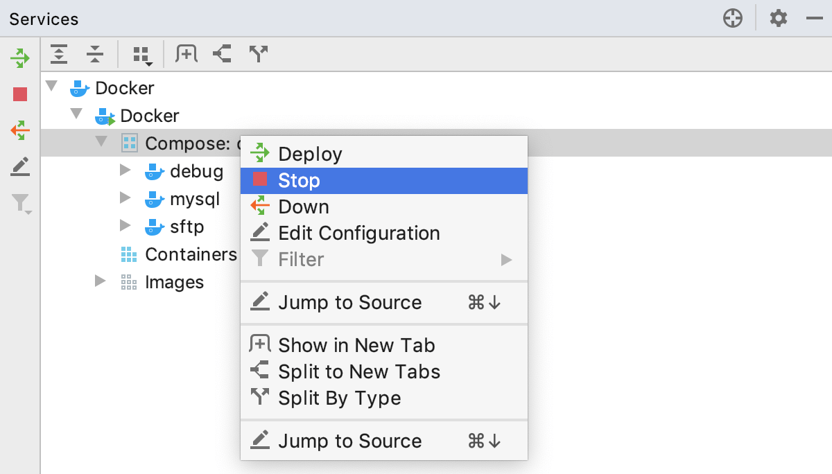 Docker Compose stop all services Docker Compose stop all services