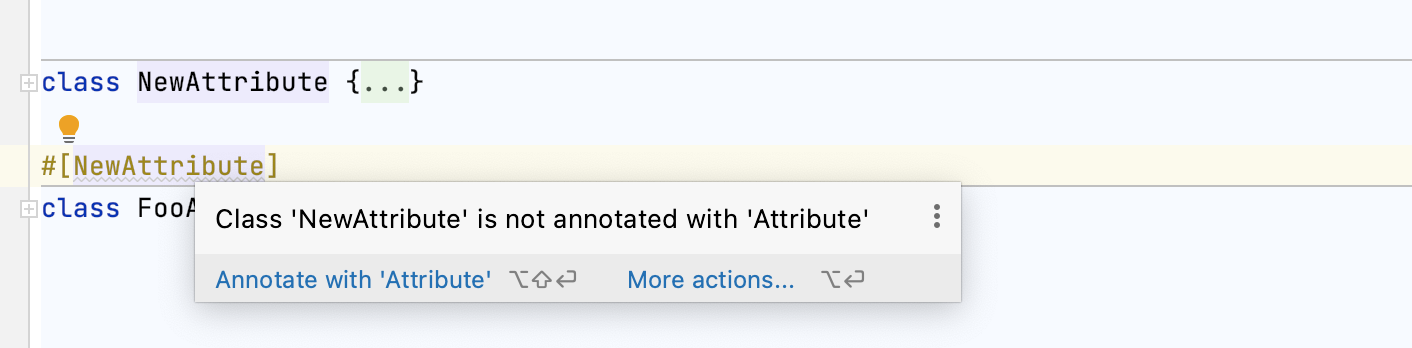 Class not annotated with attribute Class not annotated with attribute