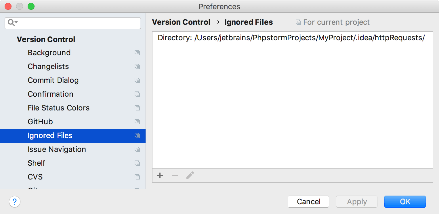 Showing ignored files Showing ignored files