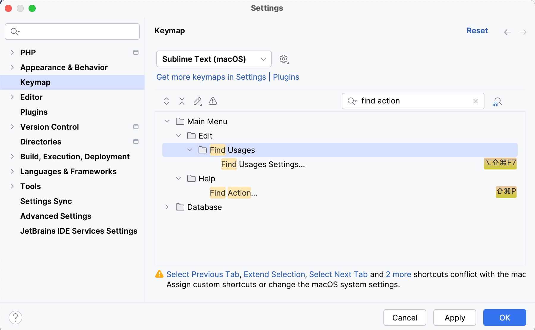 Set the Sublime Text keymap as default Set the Sublime Text keymap as default