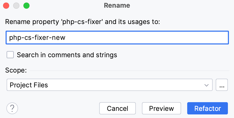 Rename a Composer script Rename a Composer script