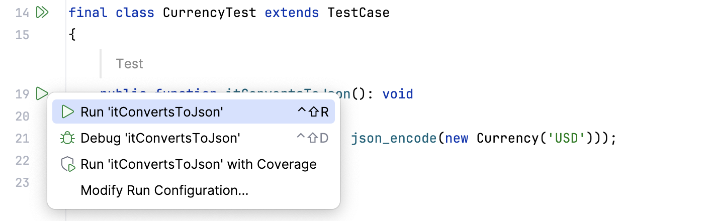 Run a single PHPUnit test Run a single PHPUnit test