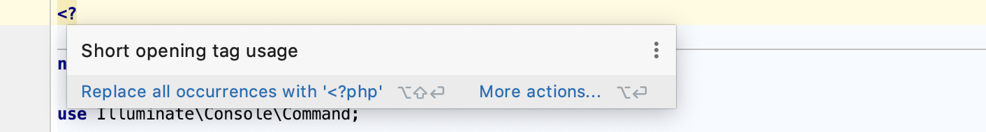 Short tag deprecated syntax Short tag deprecated syntax