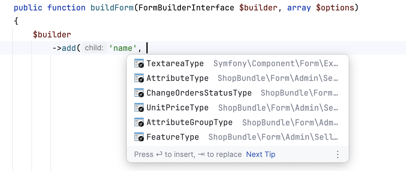 Symfony translation key completion Symfony translation key completion