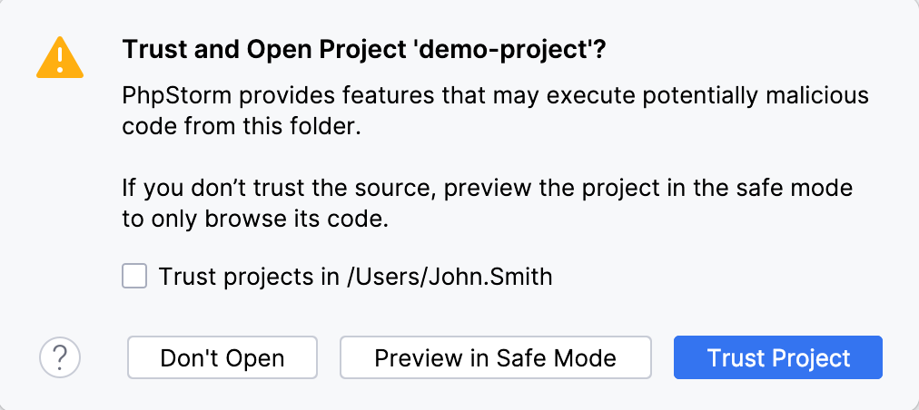 Untrusted project Untrusted project