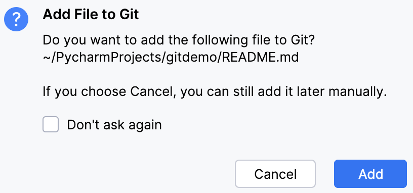 Add a new file to Git